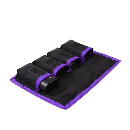 2pcs Purple Border Camera Lithium-Ion Battery Bag Case 4 Pouch Holder Waterproof - Picture 5 of 11