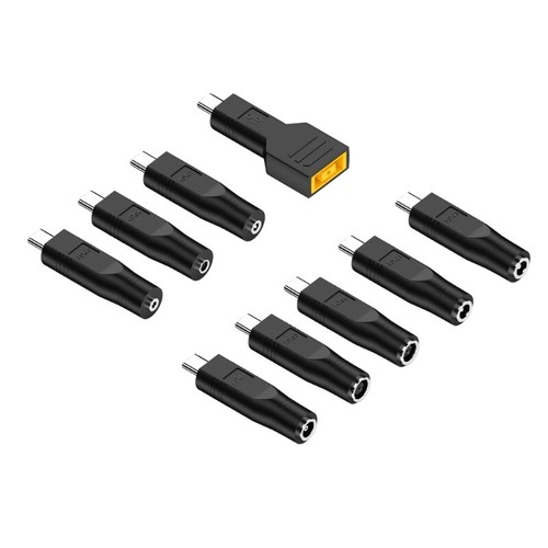 Adaptateur Secteur Ordinateur Portable 9pcs Type C Entrée vers Sortie PD100W Charge Puissante