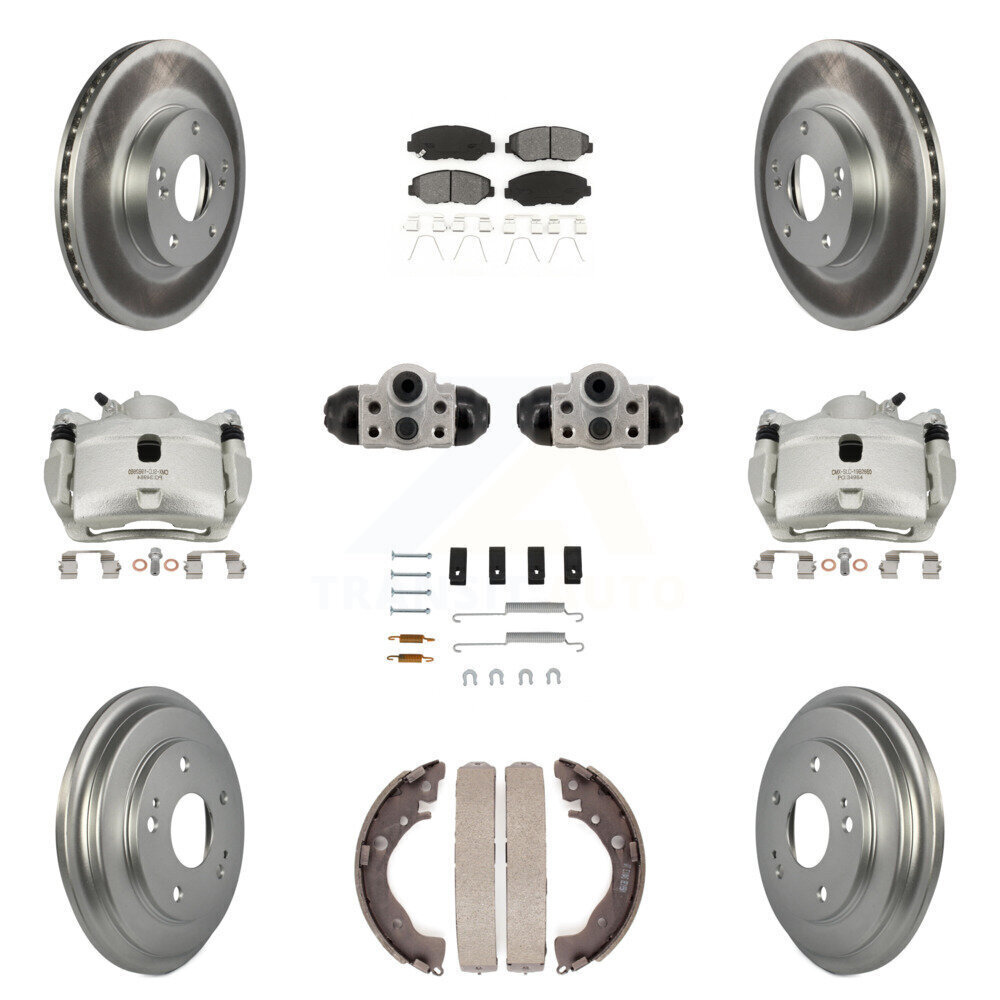 Front Rear Brake Caliper Rotor Drum Semi-Metallic Pad Shoe Cylinder Hardware