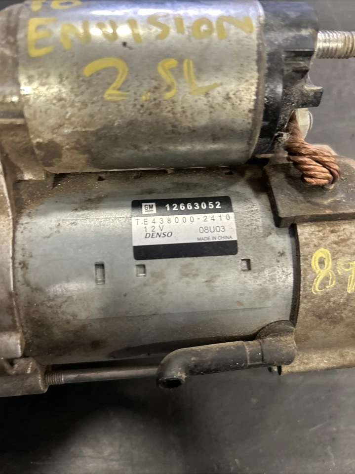 GMC ACADIA 2017-2019 tracción delantera motor de arranque de 2,5 L 12 V Denso OEM Foto 2 de 4