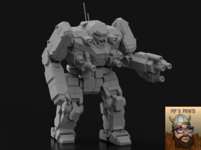 BNC-41S Banshee  Alternate Mech Model For Battletech 6mm-10mm-15mm