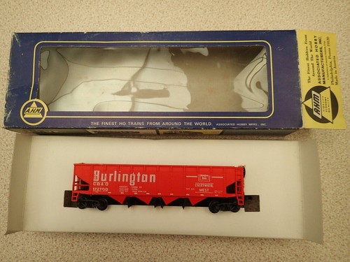 Spur HO AHM 5272G Open Hopper Burlington CB & Q 172700 sieht unbenutzt aus schlechter Karton | Zustand: Used
