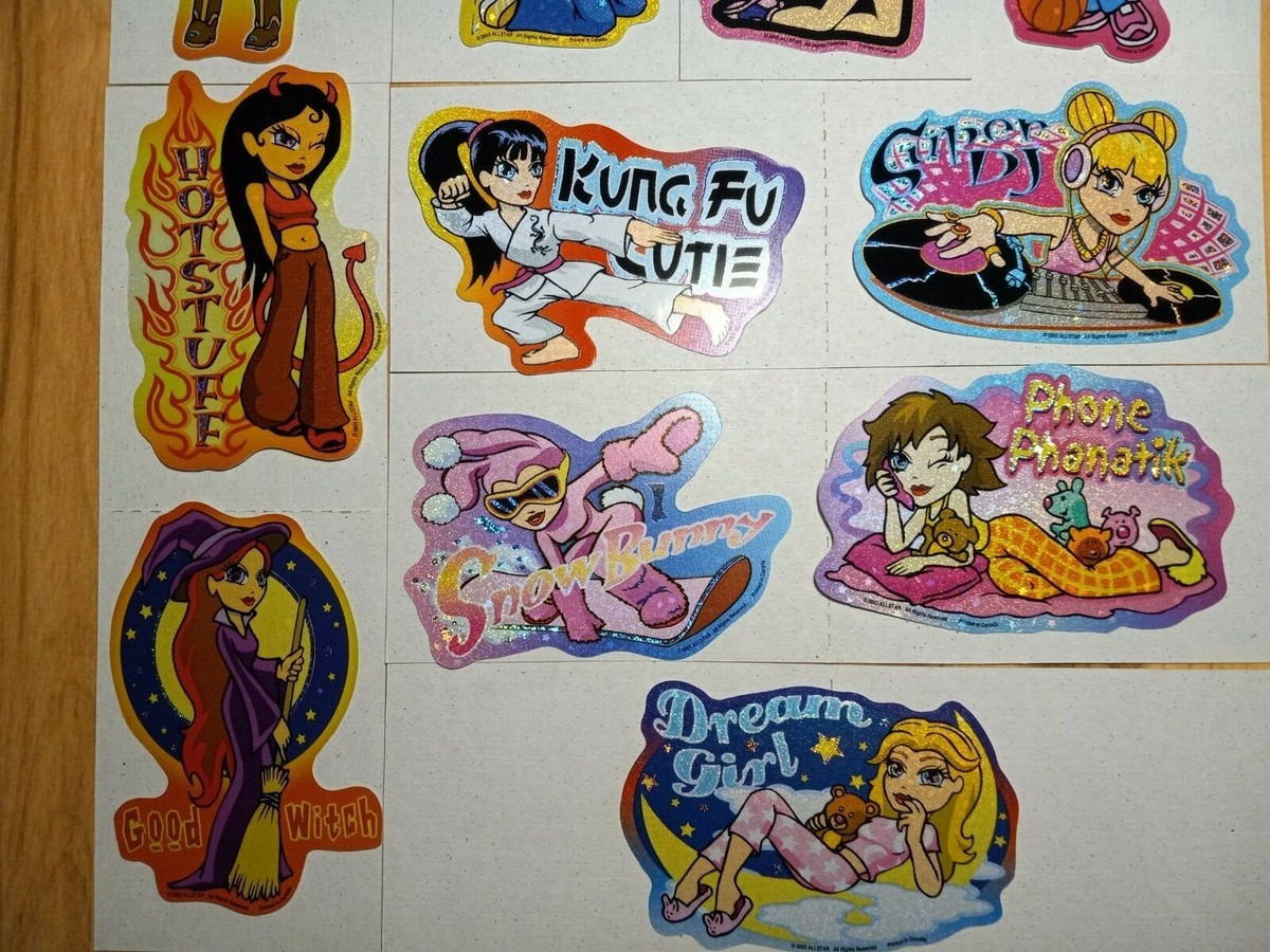 Allstar Girls Y2K Sports Rare Vending Stickers - Full Set-15