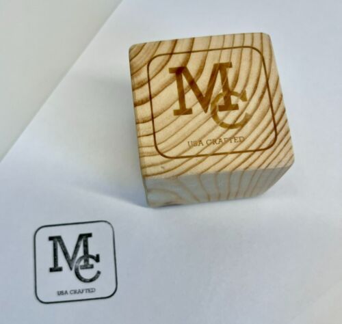 Personalized Custom Made 1" x 1" Rubber Stamps - Business Logo, Brand, Art - Picture 1 of 4