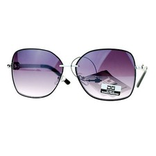 Womens CG Eyewear Sunglasses Chic Stylish Square Metal Frame