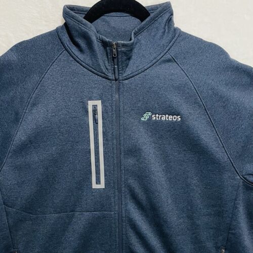 The North Face Mens Jacket Size L Dark Blue Strateos 100% Polyester Outdoor - Picture 3 of 11