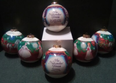 Vintage 1992 The Nutcracker Dream Christmas Ornaments Lot Of 6 Rauch Made In USA