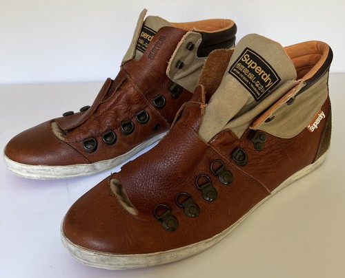 Real Superdry Leather Mountain Sneakers 