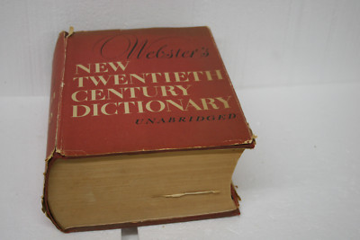 Webster’sNewTwentiethCenturyDictionary Vintage 1949 Book WEBSTER'S NEW TWENTIETH CENTURY DICTIONARY