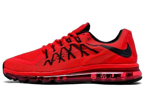 NIKE AIR MAX 2015 RED/BLACK SIZE 8.5 