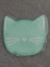 Kids Children Reusable Ice Pack Cold Gel 6x4” Kitty fits in hands to hold green!