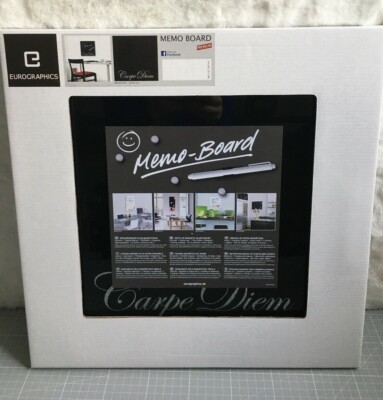 Eurographics Memo Board MB+DF2265 Magnet- und Schreibtafel aus Glas 30x30cm