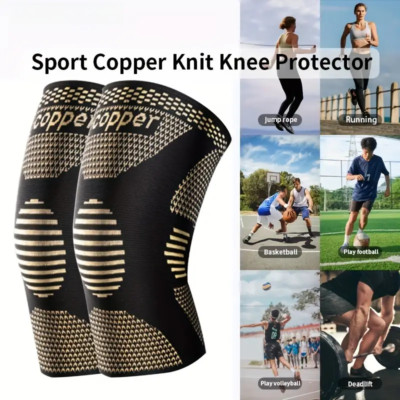 Copper Knee Brace Compression Support Knee Pad Sleeve Fr Sport Joint Pain Relief