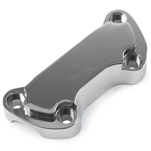 1" Handlebar Riser Top Clamp Cover For Harley Dyna Softail Sportster 883 Chrome - Picture 6 of 9