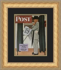Norman Rockwell Post Cover Which One Custom Framed Print