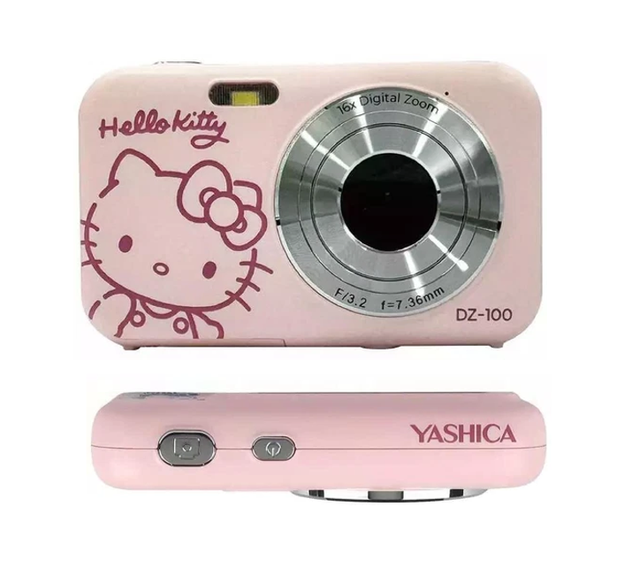 Hello Kitty コンパクトデジタルカメラ DZ-100 YASHICA DZ-100 Hello Kitty Compact Digital Camera With Charger