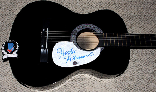 HERBIE HANCOCK JAZZ LEGEND COMPOSER SIGNED ACOUSTIC GUITAR BECKETT BAS COA