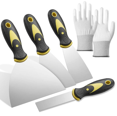5 pieces Putty Knife Set Drywall Knife Painter Stainless steel 1, 2, 3, 5 in 1