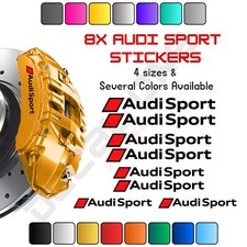 8x Audi Sport Caliper Decal Sticker High Quality Brake Caliper Stickers 8x Audi Sport Caliper Decal Sticker High Quality Brake Caliper Stickers