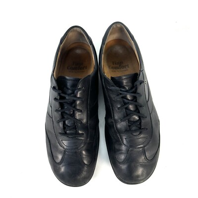 Finn Comfort Shoes Mens 7 Oxford Lace Up Round Toe Sneakers Black Leather Casual Finn Comfort Shoes Mens 7 Oxford Lace Up Round Toe Sneakers  main image 3
