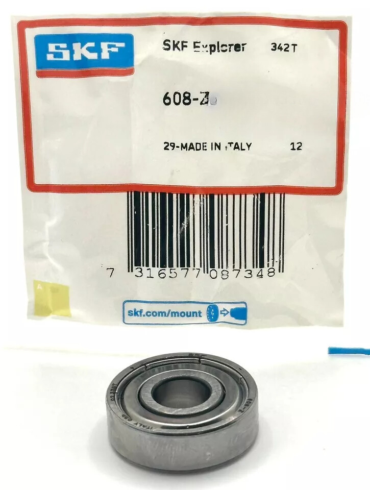 SKF 608 Z BALL BEARING, METAL SHIELDED ONE SIDE 8x22x7mm | eBay