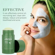 Green Tea Mask Stick for Face, Blackhead Remover with Green Tea Extract