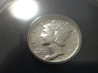 1925 P Mercury Dime ANACS VF 25 DETAILS