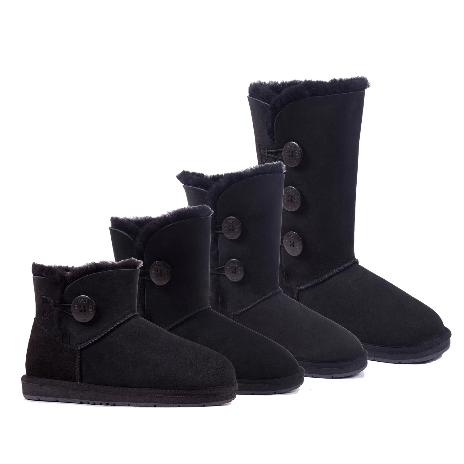 UGG Button Boots Mini Short Tall Womens Classic Australian Sheepskin Wool Black
Opens in a new windo