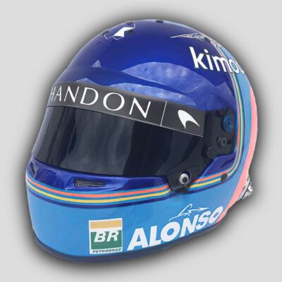 FERNANDO ALONSO 2018 HELMET (FULL SIZE SCALE 1/1) BRAND NEW