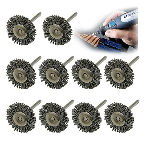 10pcs Nylon Brush For Drill Wire Brush For Drill Wire Wheel For Drill