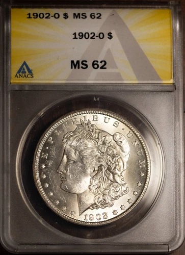 1902-O $1 Silver Morgan Dollar MS 62 New ANACS # 7433006 + Bonus
