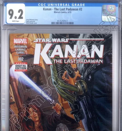 PRIMO:  STAR WARS Kanan Last Padawan #2 Marvel comics 2015 NM- 9.2 CGC