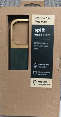 Atom Studios Split Wood Fibre Phone Case for Apple iPhone 14 Pro Max MagSafe