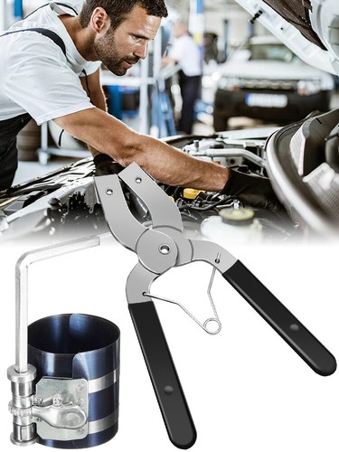 Piston Ring Compressor 53-175mm Ratchet Car Auto Engine Installer Pliers Set-· - Picture 8 of 11