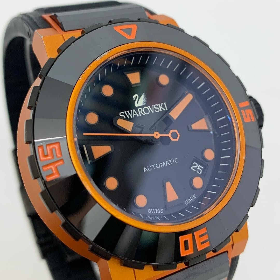 SWAROVSKI Octia Abyssal Orange Automatic 1124149 Men's Watch Used