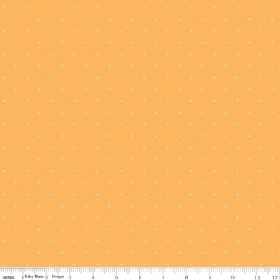 1/4 Yard 9x42 Riley Blake ''Bee Cross Stitch'' Daisy Yellow Lori Holt Quilt Cotton