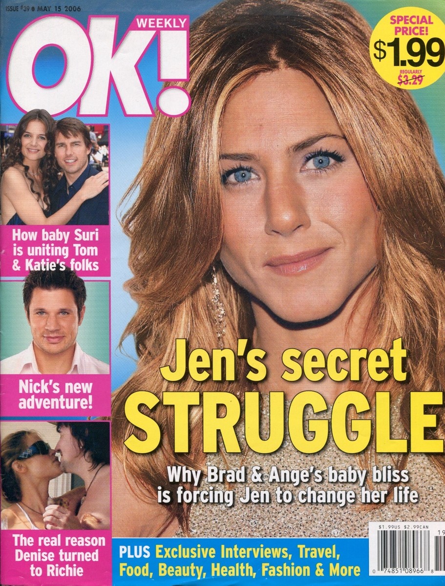 JENNIFER ANISTON OK Weekly Magazine May 15, 2006 5/15/06 C-3
