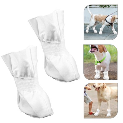 20 Pcs Pet Foot Cover Cloth Dog Paw Shoes Booties for Outdoor
