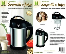 WAKABA Easy-Clean Easy Use 1500ml / 50 Oz Fully Automatic Soy Milk & Juice Maker
