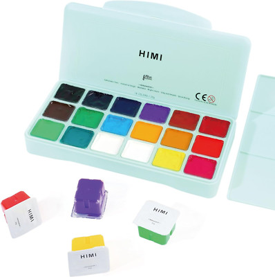 HIMI Gouache Farben Set 18 Farben X 30 Ml Gouache Paint Ungiftige Einzigartiges 