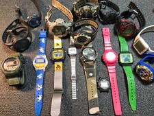Digital Watch Lot Of (17) Untested/Parts/Repa...