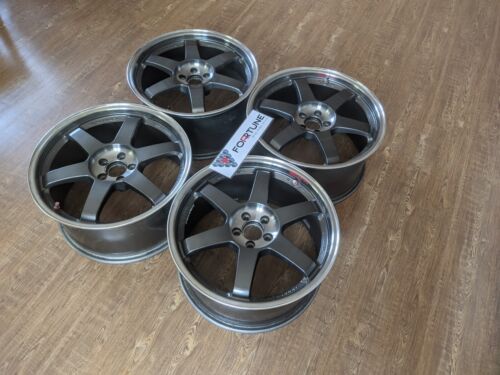 Volk Racing Rays TE37SL 18x9 +45 5x100 Toyota GT86 Subaru BRZ WRX STI GR86 CE28N - Imagen 8 de 17