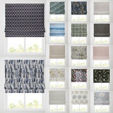 Patterned Roman Blinds - Fully Lined - Deluxe Cassette Headrail Available