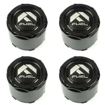 4x NEW Fuel Black Wheel Center Caps 8Lug D587 D579 D582 D617 D618 D626 D628 D682