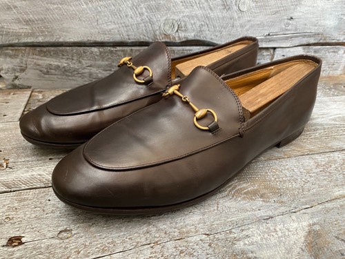 Gucci Horsebit Dunkelbraun Leder Schuhe Eu 42 UK 8 - Bild 6 von 18