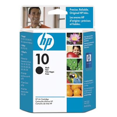 hp 10 ink cartridge black c4844a
