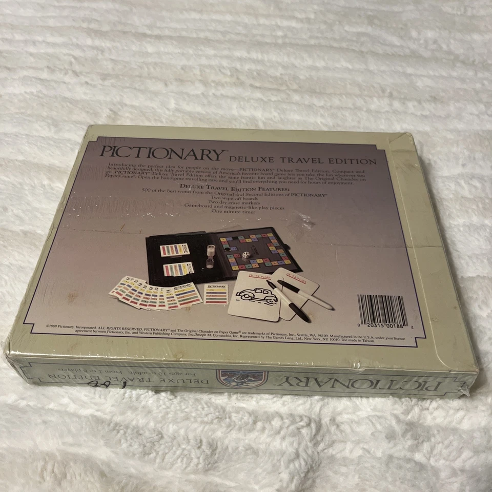 Pictionary Deluxe Travel Edition - 1989 New Sealed Game of Quick Draw - Image 2 of 3