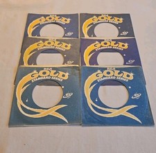 45 RPM 7" RECORD SLEEVES CO. SLEEVE 6 PACK SEE PHOTOS RCA Gold Records SLV308 