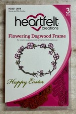 Heartfelt Creations FLOWERING DOGWOOD FRAME Stamp Die Combo BRAND NEW