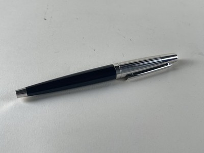 *Rare* New S.T. Dupont Prestige Black Lacquer & Platinum Rollerball Pen w/ B&P